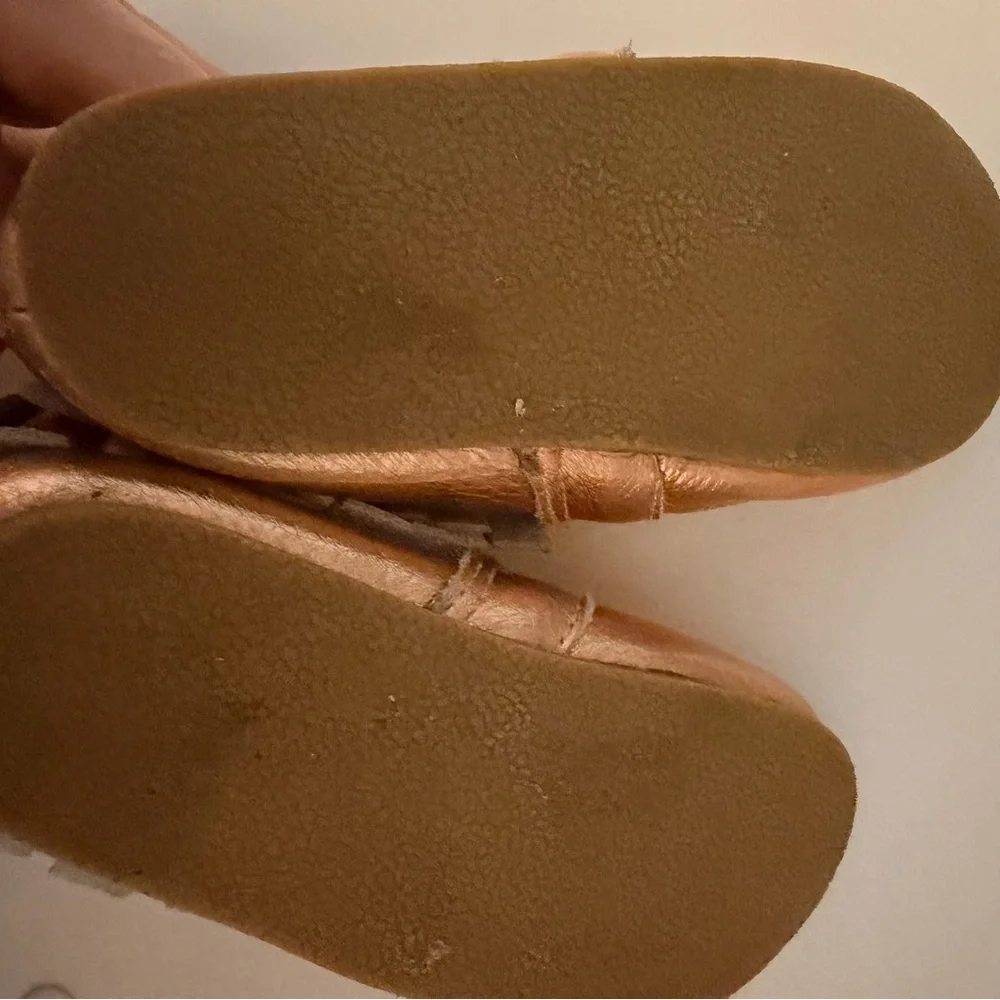 Little love bug gold moccasin
